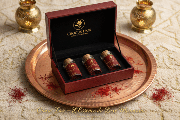 Coffret Safran Premium du Maroc – 3 doses de 0,5 g