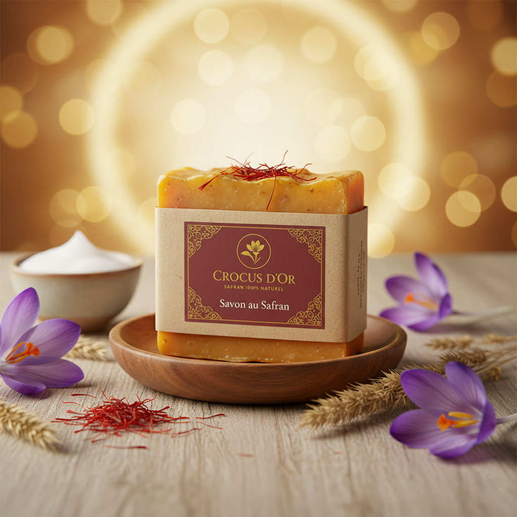 Savon au Safran Bio – Soin Naturel et Raffiné